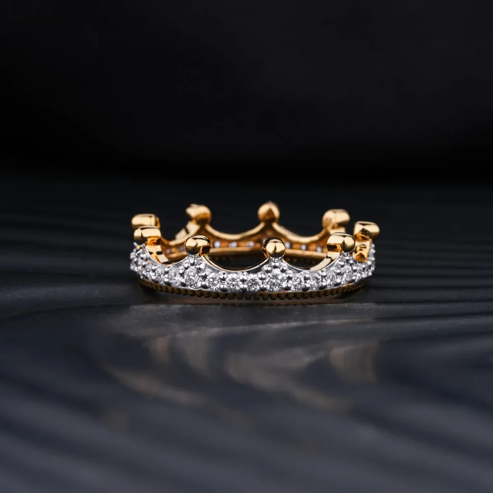 Crown Shaped Diamond Ring